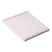 Bloc-note chevron rose et blanc (Incliné)