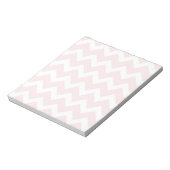 Bloc-note Chevron rose et blanc (Tourné)