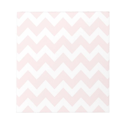 Bloc-note Chevron rose et blanc (Devant)
