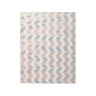 Bloc-note Chevron Tiger chaud orange et noir