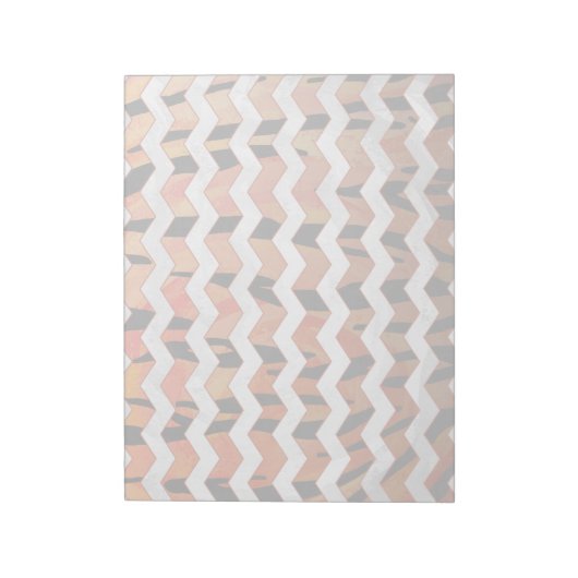 Bloc-note Chevron Tiger chaud orange et noir (Tourné)