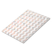 Bloc-note Chevron Tiger chaud orange et noir (Incliné)