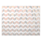 Bloc-note Chevron Tiger chaud orange et noir (Devant)