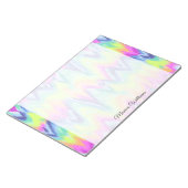 Bloc-note Chic couleur Abstrait Neon Chevron Motif (Incliné)
