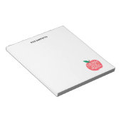 Bloc-note Chic Cute Apple Saying Personalized Teacher (Incliné)