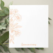 Bloc-note Chic Mignon Unique Moderne Simple Floral
