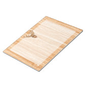 Bloc-note Chic Queue blanche Cerf Buck Tête Lumière Grain de (Incliné)