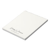 Bloc-note Chic Signature Script Monogram Cream (Tourné)