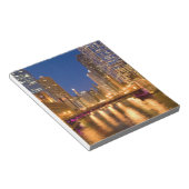 Bloc-note Chicago, Illinois, Skyline et Chicago River (Incliné)