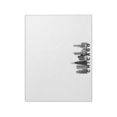 Bloc-note Chicago Skyline Silhouette  (Tourné)