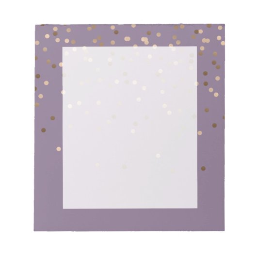 Bloc-note chick glam rose or confetti points violet (Devant)