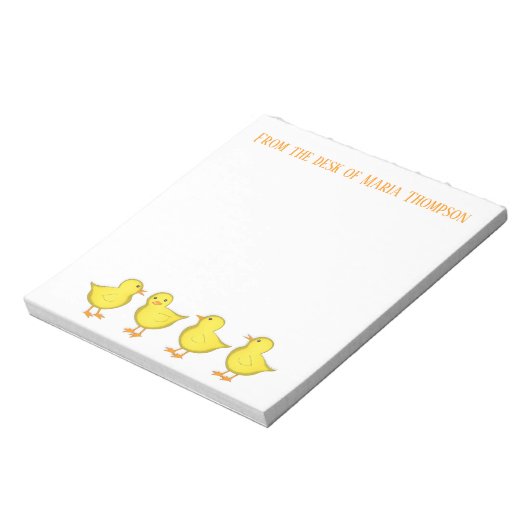 Bloc-note Chics de poulets Printemps Whimsal Fun (Tourné)