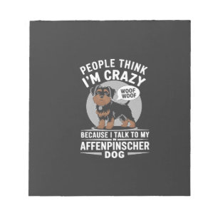Bloc-note Chien Affenpinscher