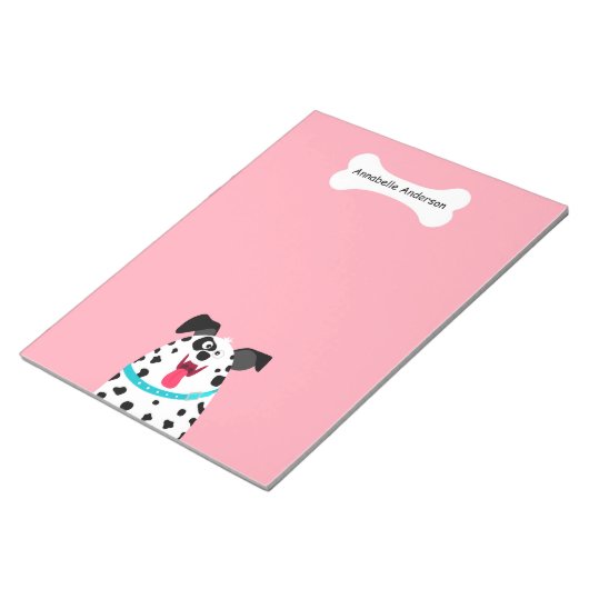 Bloc-note Chien avec os Personnaliser (Incliné)