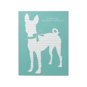 Bloc-note Chien Basenji Chien Chien Puppy (Tourné)