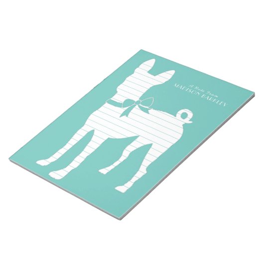 Bloc-note Chien Basenji Chien Chien Puppy (Incliné)