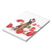 Bloc-note Chien berger allemand w Cadeaux de Noël Santa Hat (Tourné)