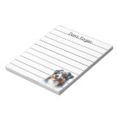 Bloc-note Chien berger australien de trois couleurs (Tourné)