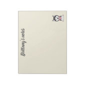 Bloc-note Chien blanc et noir (Tourné)