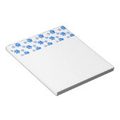 Bloc-note Chien bleu Empreinte de patte Chien simple Chien A (Incliné)