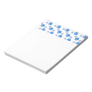 Bloc-note Chien bleu Empreinte de patte Chien simple Chien A