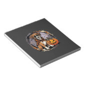 Bloc-note Chien Boxer Halloween Citrouille Sublimation (Incliné)