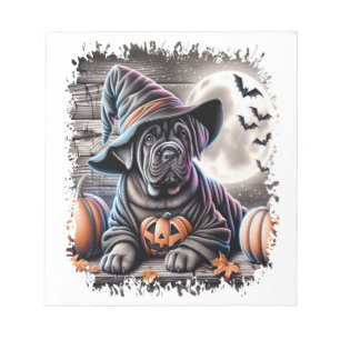 Bloc-note Chien Cane Corso Halloween