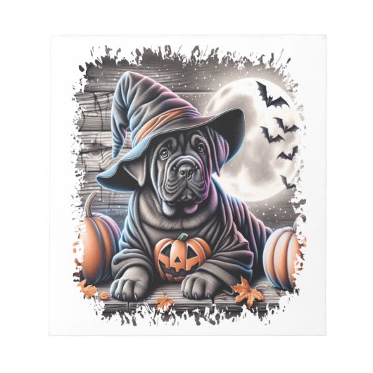 Bloc-note Chien Cane Corso Halloween (Devant)