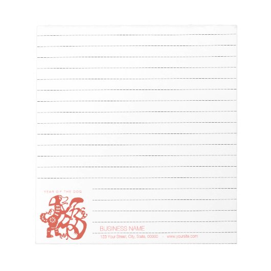 Bloc-note Chien Chinois Papercut entreprise Linked Notepad 2 (Devant)
