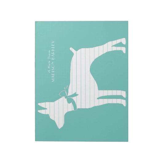 Bloc-note Chien chiot de Rat Terrier (Tourné)