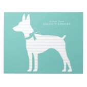 Bloc-note Chien chiot de Rat Terrier (Devant)