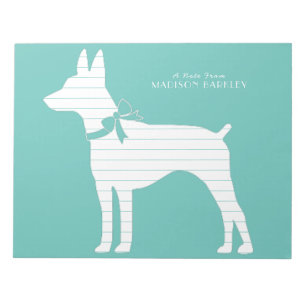 Bloc-note Chien chiot de Rat Terrier