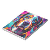 Bloc-note chien coloré (Tourné)
