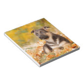 Bloc-note Chien d'automne allemand chiot (Incliné)