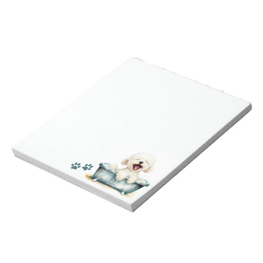 Bloc-note Chien de Bichon Frise (Tourné)