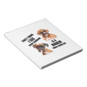 Bloc-note Chien de boîte (Incliné)