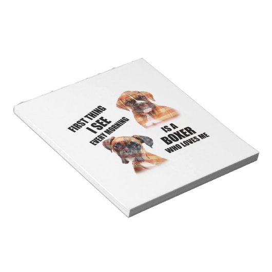 Bloc-note Chien de boîte (Incliné)