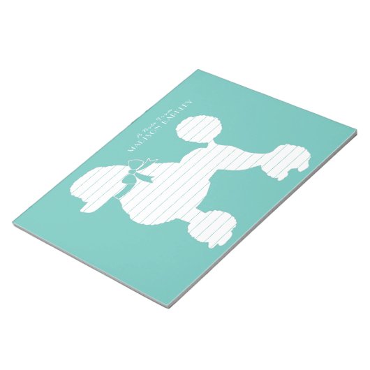 Bloc-note Chien de caniche Français (Incliné)