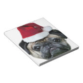 Bloc-note chien de carlin de Noël (Incliné)