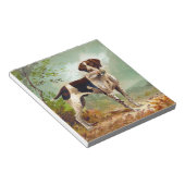 Bloc-note Chien de chasse avec oiseau dans la bouche (Incliné)