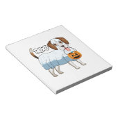Bloc-note Chien de Halloween Beagle Fantôme (Incliné)