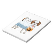 Bloc-note Chien de Halloween Beagle Fantôme (Tourné)