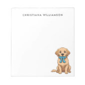 Bloc-note Chien De Jour Pi Avec Symbole Pi | Joyeuse Journée (Devant)