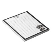 Bloc-note Chien de marionnette Schnauzer Miniature Linked To (Incliné)