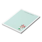 Bloc-note Chien de Noël mignon à la menthe (Tourné)