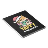 Bloc-note Chien de Noël mignon - Yappy Howlidays (Incliné)