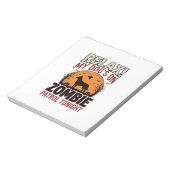 Bloc-note Chien de patrouille zombie Halloween Gravure vinta (Tourné)