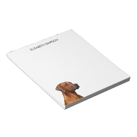 Bloc-note Chien de Rhodesian Ridgeback (Incliné)
