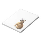 Bloc-note Chien de taureau anglais avec PERSONNALISER de con (Tourné)