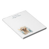 Bloc-note Chien Goldendoodle Mignon Élégant Tendance Moderne (Incliné)